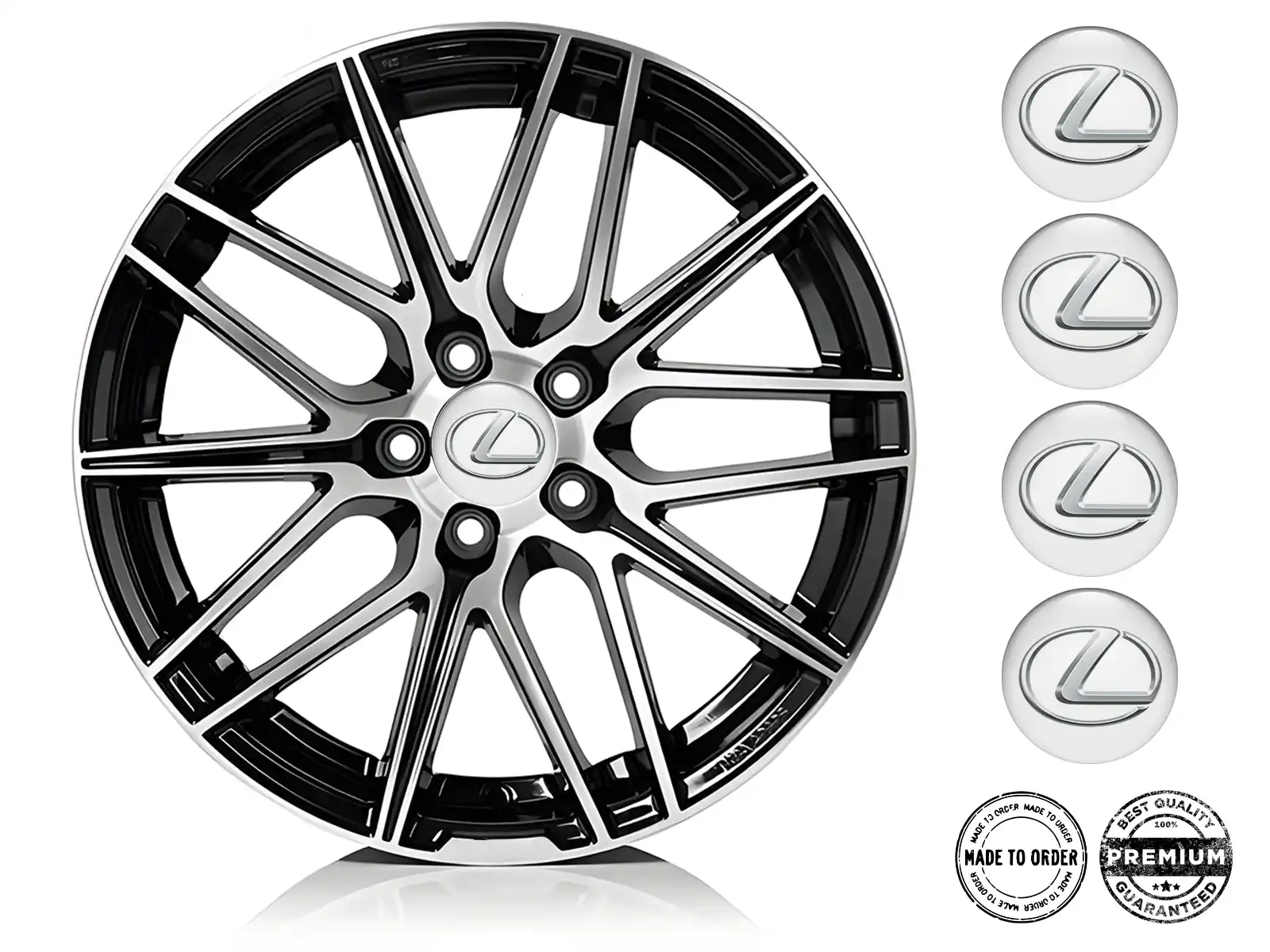 Lexus Insignia de Rueda Logo Cúpula Elegante de Epoxi